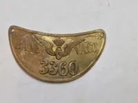 Sjælden original ringkrave for banevagt