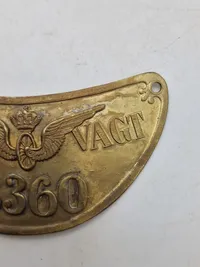 Sjælden original ringkrave for banevagt