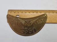 Sjælden original ringkrave for banevagt