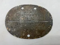 Originalt tysk artilleri erkennungsmarke - ww2