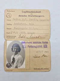 Originalt legitimationskort - ww2