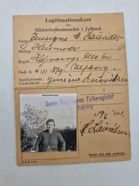 Originalt legitimationskort - ww2
