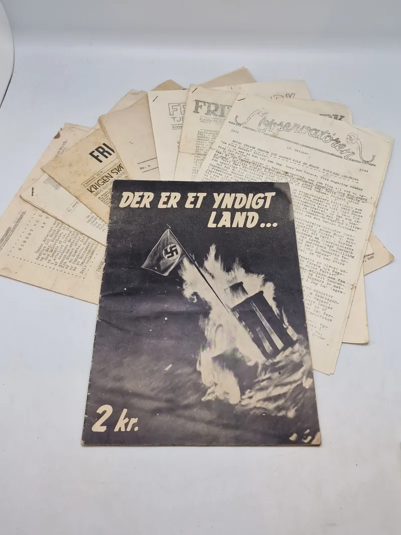 Samling originale illegale blade, ww2