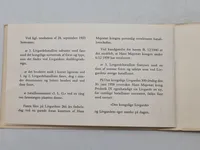 Originalt mindehæfte fra tjenesten i Livgarden