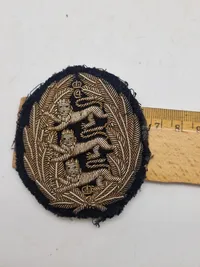 Originalt dansk blaser mærke  Sjællanske livregiment (Guldtræk)