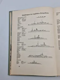 Original tysk Kriegsmarine bog ubåd mm