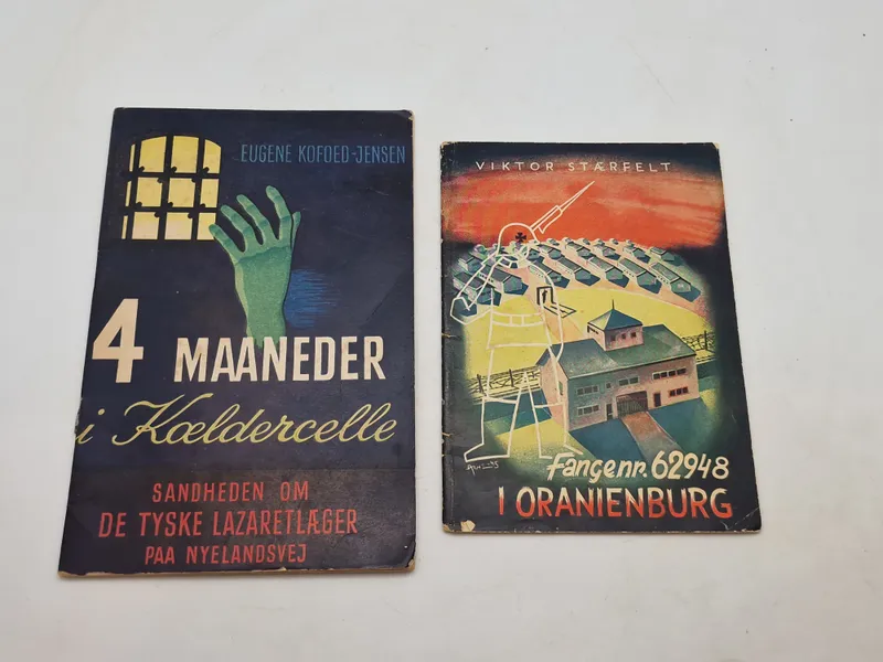 Hæfter fra lige efter krigen omhandlende KZ Lejre mm.