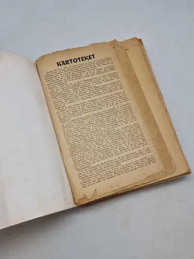 Originalt Bovrup kartotek med navne på DNSAP medlemmer og tyskervenlige danskere