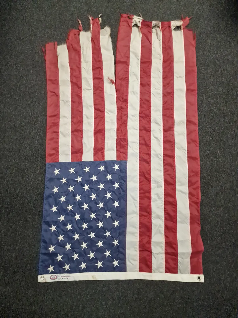 Originalt amerikansk flag - brugt