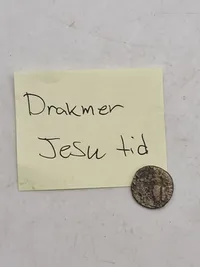 Drakmer 35-5 F.kr. Så Jesus kunne have haft denne mønt