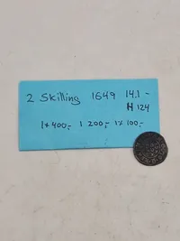 2 skilling, 1649