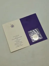 Tysk finsølv medalje 3,96 gram - fodbold verdensmesterskab, 1974