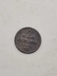 Norsk 2 skilling, 1843