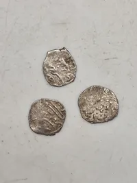 3 stk asiatiske sølvmønter