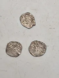 3 stk asiatiske sølvmønter