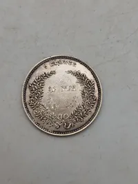 2 kr sølv erindringsmønt, guldbryllup, 1892