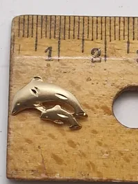 Delfin vedhæng i 14 karat guld 0.87 gram