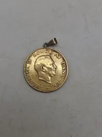 5 stk medaljer/mønter med øsken