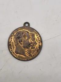 5 stk medaljer/mønter med øsken