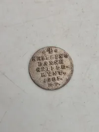 4 skilling - 1807, sølv