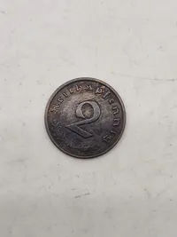 Samling mønter med hagekors - ww2