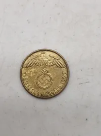 Samling mønter med hagekors - ww2