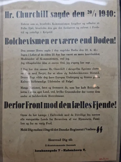 Original dansk hverve annonce til Frikorps Danmark