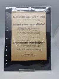 Original dansk hverve annonce til Frikorps Danmark