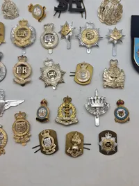 Samling diverse engelske mærker WW2 og efter