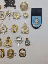 Samling diverse engelske mærker WW2 og efter