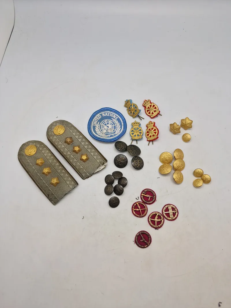 Samling diverse militaria