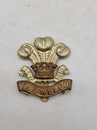 Originalt Welch Regiment WW2 Welch Regiment (Welsh) Cap Badge