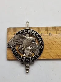 Originalt fransk Commando mærke