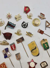Samling diverse pins