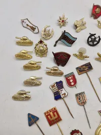 Samling diverse pins