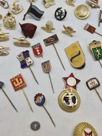 Samling diverse pins