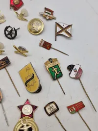 Samling diverse pins
