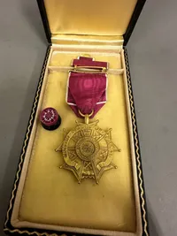 Original Navngiven US  The Legion of Merit (LOM): Oberst Cecil J Gridley (1895-1962)