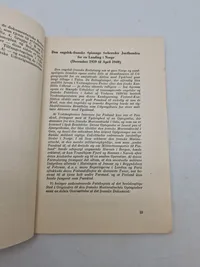 Originalt ww2 hæfte - Englands fremstød i Norge nazistisk