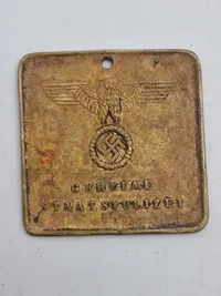 Gestapo id disk - efterkrigs/postwar