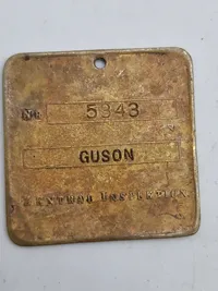 Gestapo id disk - efterkrigs/postwar