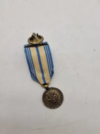 Samling diverse militære medaljer, vinger mm.