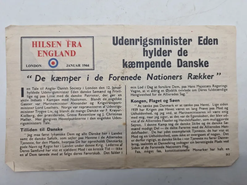 Original hilsen fra England - ww2