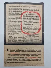 Sjældent originalt amerikansk flyveblad nedkastet over store tyske byer
