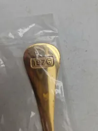 Original Georg Jensen sterlingsølv årsske, 1979 uåbnet med æske - vægt 48 gram