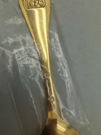 Original Georg Jensen sterlingsølv årsske, 1979 uåbnet med æske - vægt 48 gram