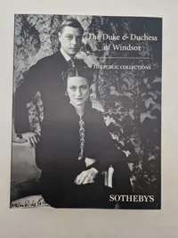 Sjælden Sotheby's September 1997 Catalogue For The Public And Private Collection Of The Duke And Duchess Of Winsor