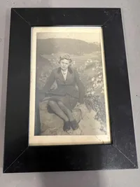 Originalt Tysk WW2 foto af kvinde i uniform