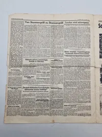 Original sort propaganda forklædtsom tysk avis - ww2