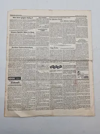 Original sort propaganda forklædtsom tysk avis - ww2